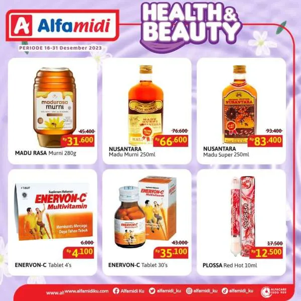Promo Alfamidi Health & Beauty Periode 16-31 Desember 2023