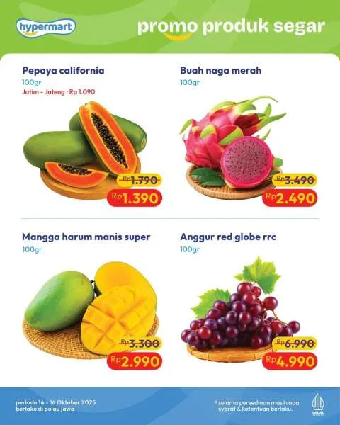 Promo Hypermart Hyper Diskon Weekday Periode 14-16 Oktober 2025