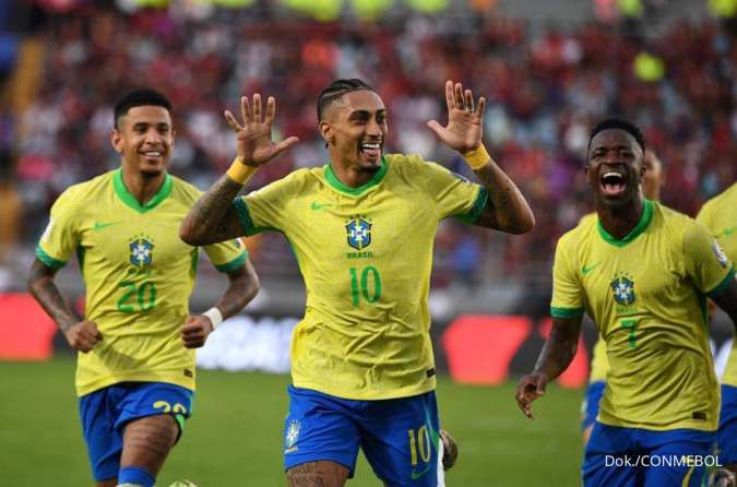 Venezuela vs Brasil: Hasil Akhir 1-1, Vinicius Jr. Gagal Penalti