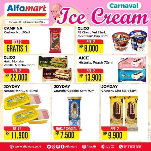 Promo Alfamart 16-30 September 2024 Ice Cream Carnaval