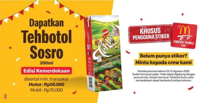 Promo McD Drive Thru Edisi Kemerdekaan