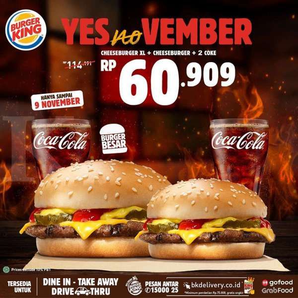 Promo Burger King 1-9 November 2020 