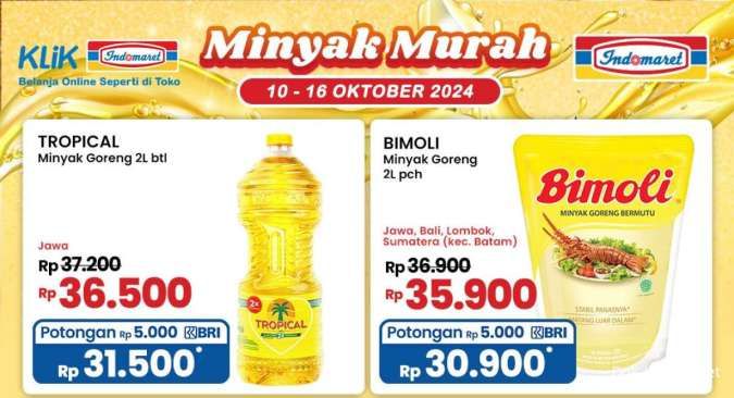 Promo Minyak Goreng Murah di Indomaret Berakhir Besok, Cek Promo Alfamart-Superindo