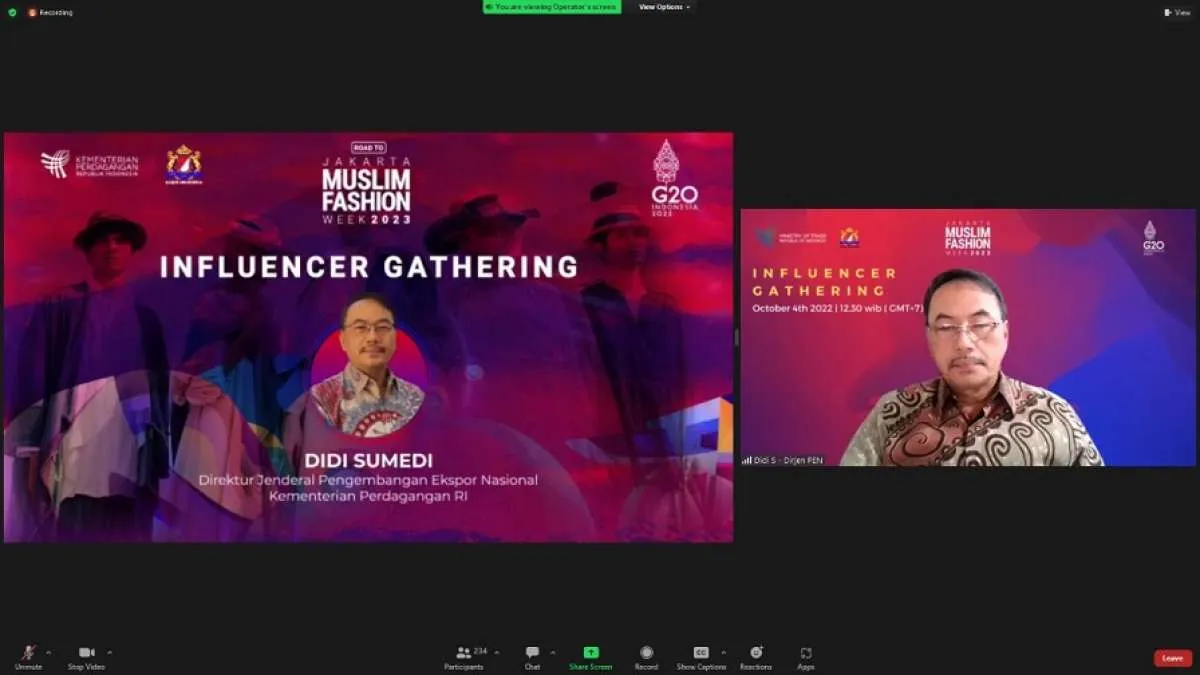 Gaungkan JMFW 2023, Kemendag Gelar Influencer & Media Gathering Secara Daring