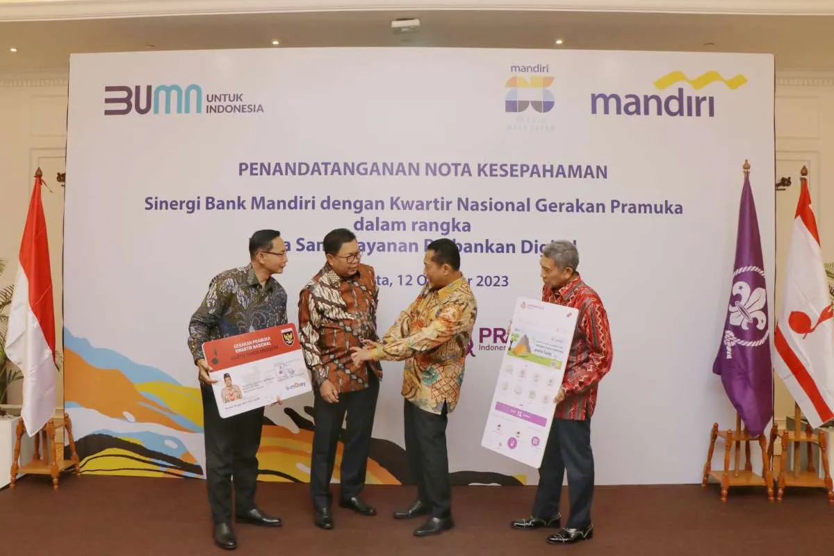 Dorong Inklusi Keuangan Bank Mandiri Jalin Kerja Sama dengan Kwarnas Gerakan Pramuka