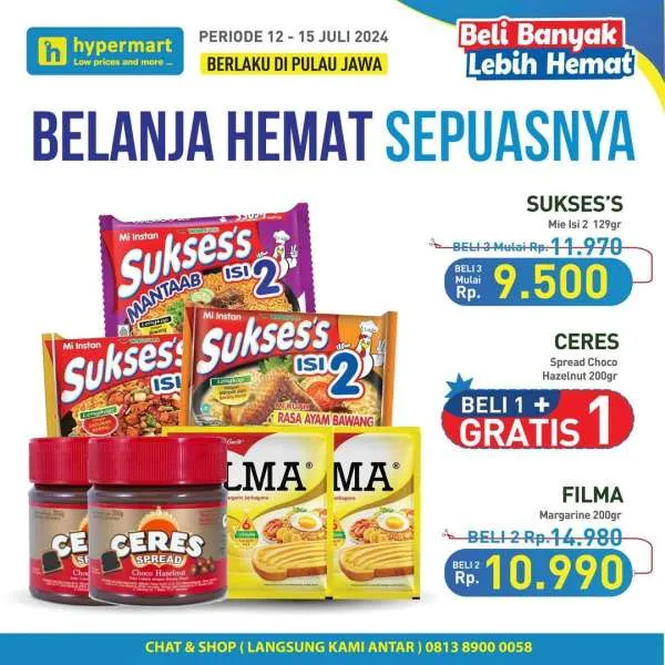 Promo Hypermart Beli Banyak Lebih Hemat Periode 12-15 Juli 2024