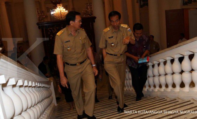 Jokowi mengajak Ahok keliling Istana 