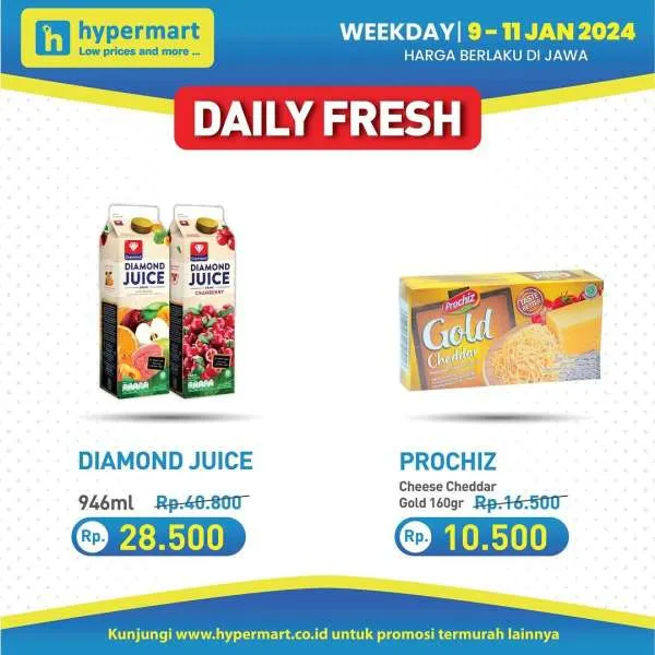 Promo Hypermart Hyper Diskon Weekday Periode 9-11 Januari 2024