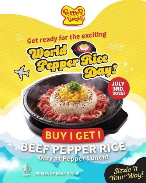Promo Pepper Lunch World Beef Pepper Rice Day Buy 1 Get 1