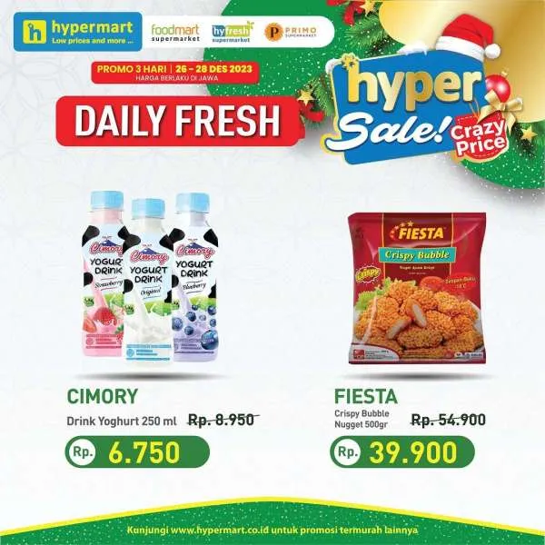 Promo Hypermart Hyper Diskon Weekday Periode 26-28 Desember 2023