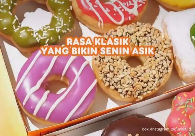 Promo Dunkin Tiap Senin September 2025, 6 Donut Classics dan 2 Minuman Cuma Rp 95.000