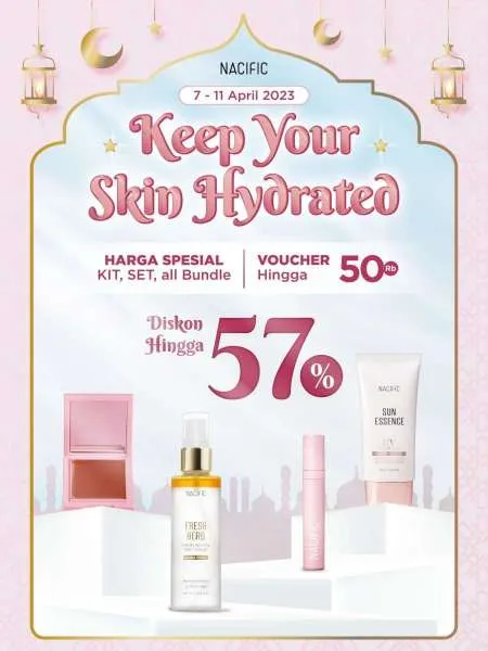 Promo Nacific Keep Your Skin Hydrated Diskon s/d 57% Periode 7-11 April 2023