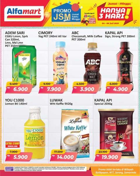 Promo JSM Alfamart Periode 4-6 Juli 2025