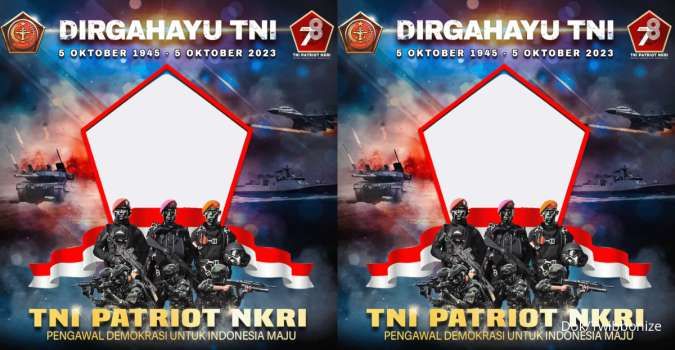 20 Twibbon HUT TNI 2023 untuk Memperingati Hari Tentara Nasional Indonesia