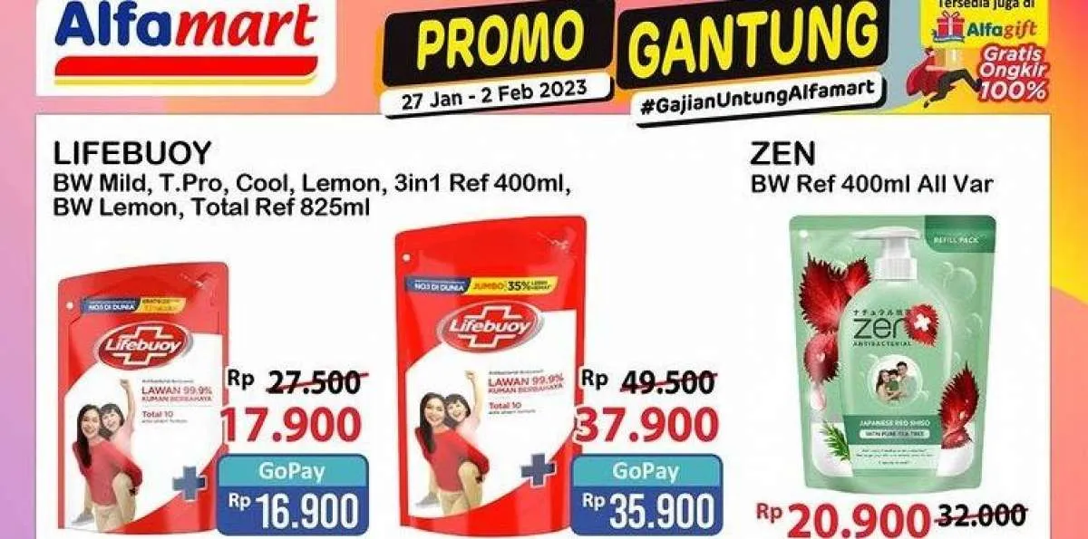 Harga Promo JSM Alfamart Hari Ini 27 Januari 2023, Katalog Promo Gantung Terbaru