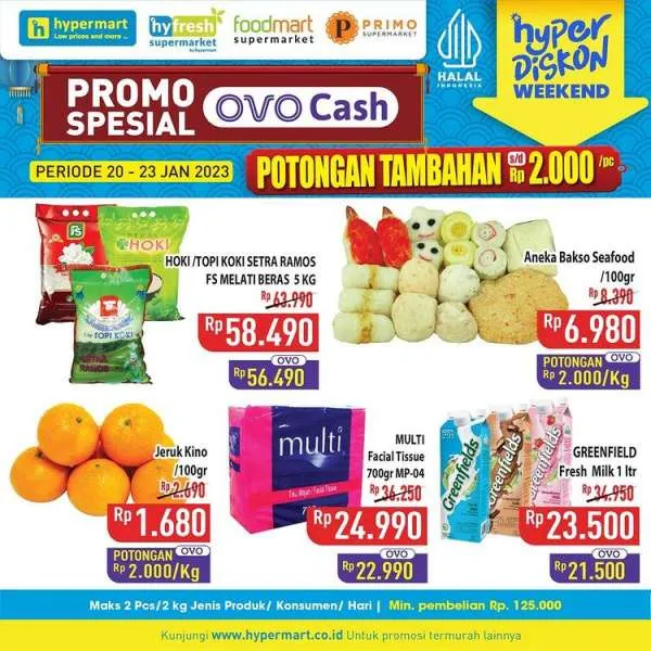 Harga Promo JSM Hypermart Hyper Diskon Weekend 20-23 Januari 2023