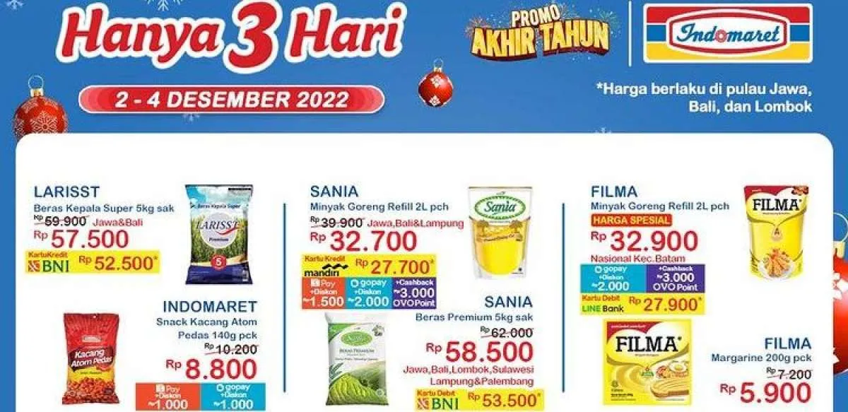 Harga Promo JSM Indomaret Hari Ini 3 Desember 2022, Promo Hanya 3 Hari