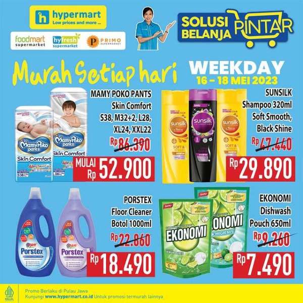 Promo Hypermart Hyper Diskon Weekday Periode 16-18 Mei 2023