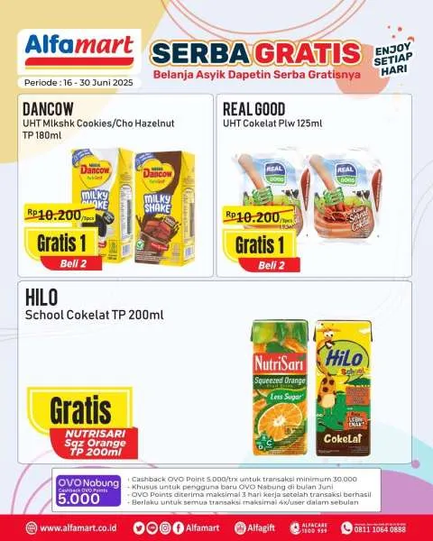 Promo Alfamart Serba Gratis Periode 16-30 Juni 2025