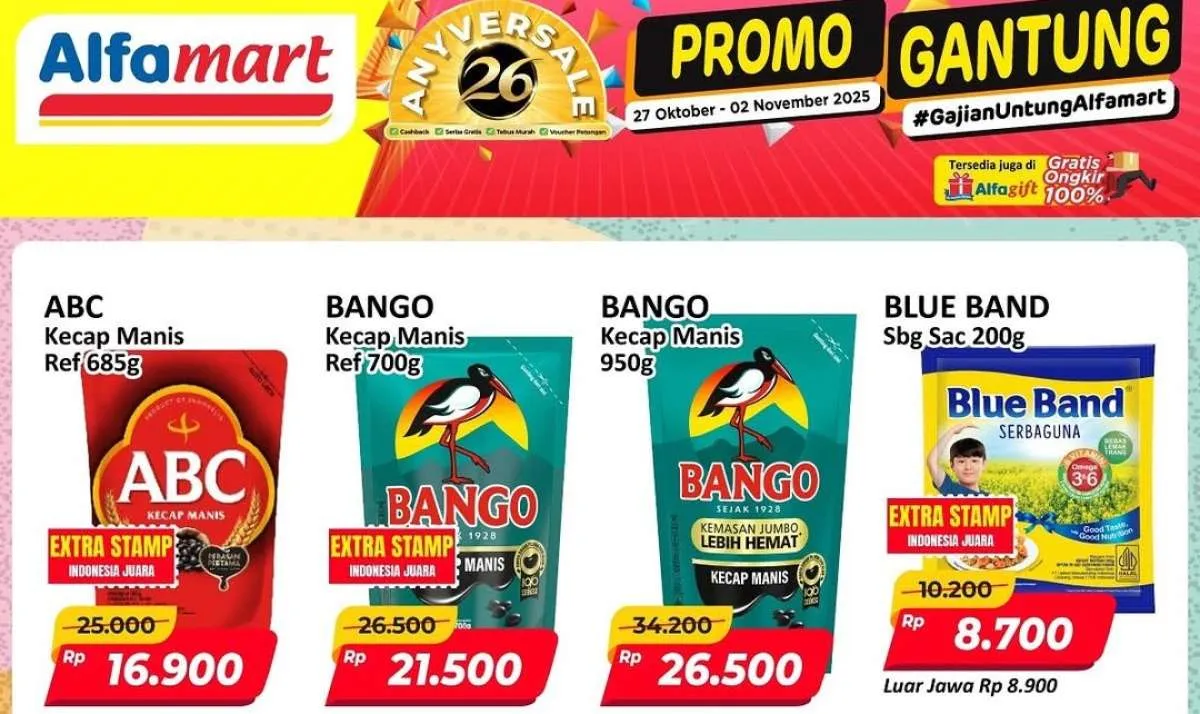 Katalog Promo Alfamart Gantung Periode 27 Oktober-2 November 2025, Cek di Sini!