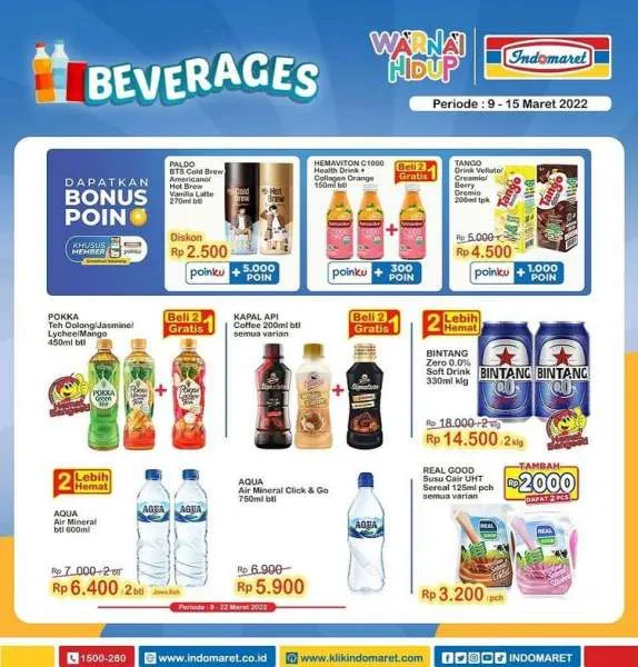Promo Indomaret Super Hemat Mingguan 9-15 Maret 2022