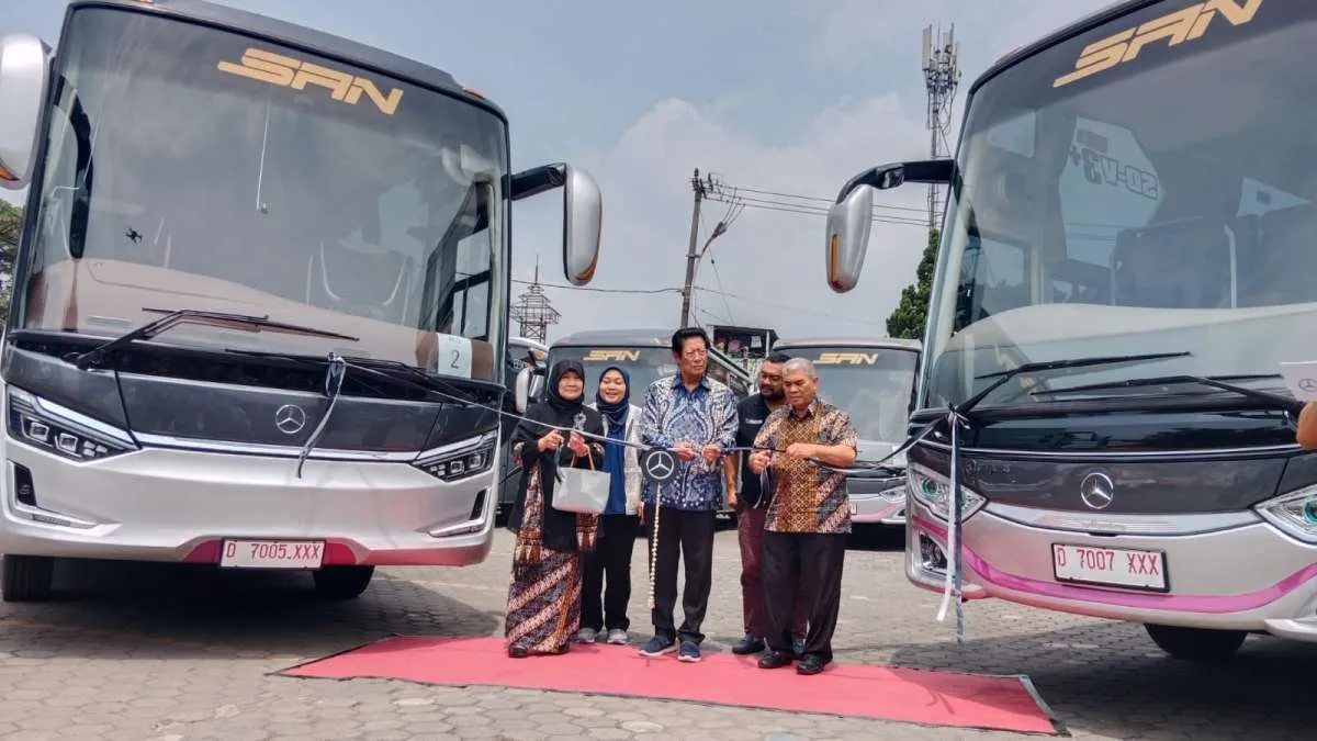 PO SAN Merilis 10 Unit Bus Terbaru dengan Sasis Mercedes-Benz