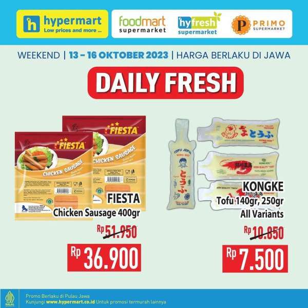 Promo JSM Hypermart 13-16 Oktober 2023, Hyper Diskon Weekend  Daily Fresh