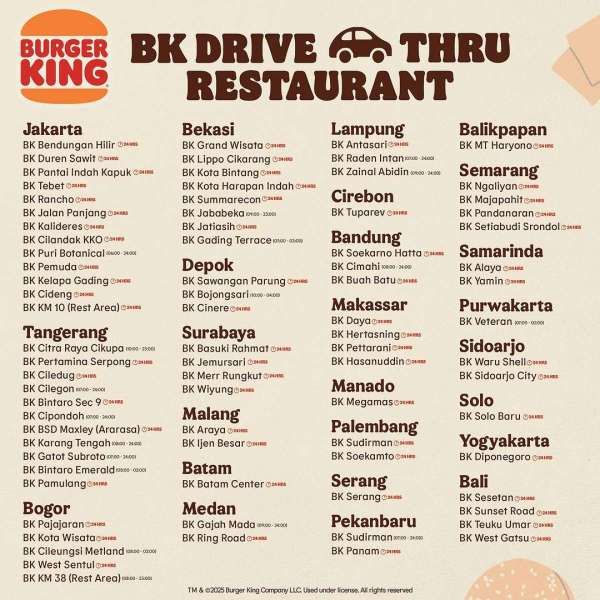 Promo Burger King Spesial Drive Thru