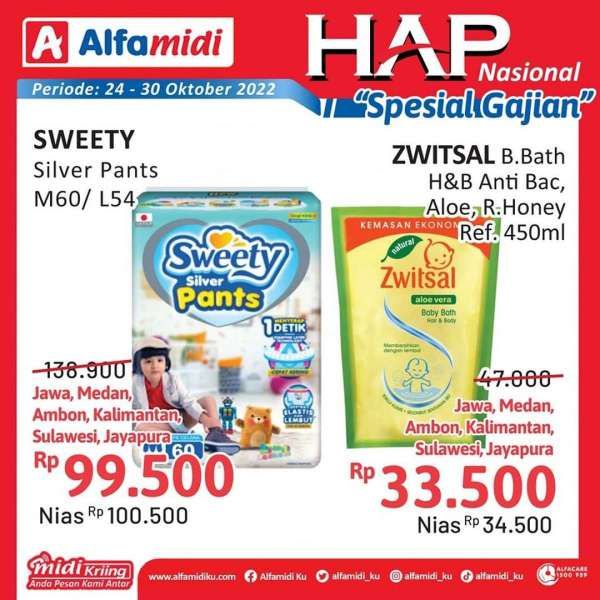 Katalog Promo Alfamidi Hemat Satu Pekan Spesial Gajian Periode 24-30 Oktober 2022