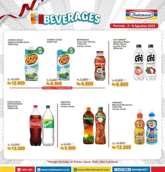 Katalog Harga Promo Indomaret Super Hemat Mingguan 2-8 Agustus 2023