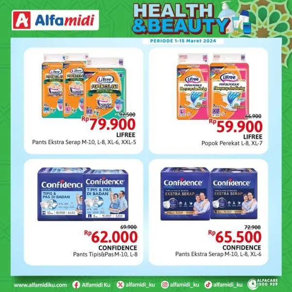 Promo Alfamidi Health & Beauty Periode 1-15 Maret 2024
