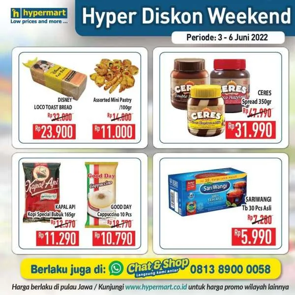 Promo Hypermart Hyper Diskon Weekend Periode 3-6 Juni 2022