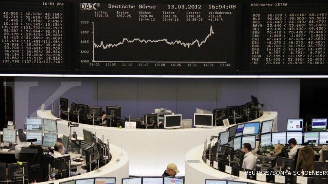 Saham Eropa terangkat gairah Wall Street