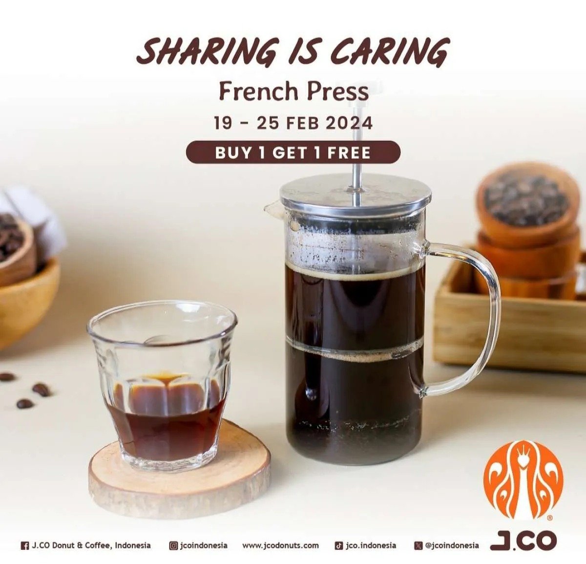 Cara Dapatkan Promo Buy 1 Get 1 Free Kopi Manual Brew di J.CO