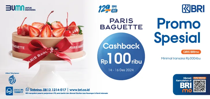 Promo HUT BRI ke-129 di Paris Baguette