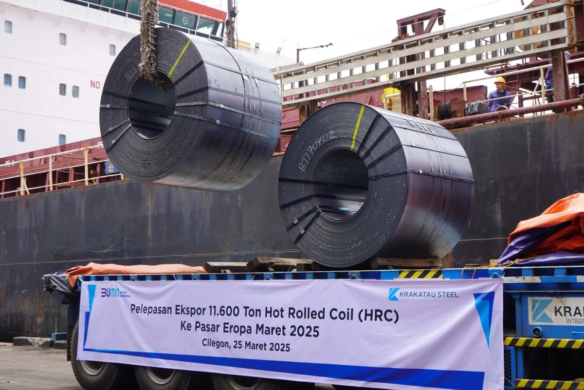 Krakatau Steel (KRAS) Ekspor 11.600 Ton Baja ke Eropa