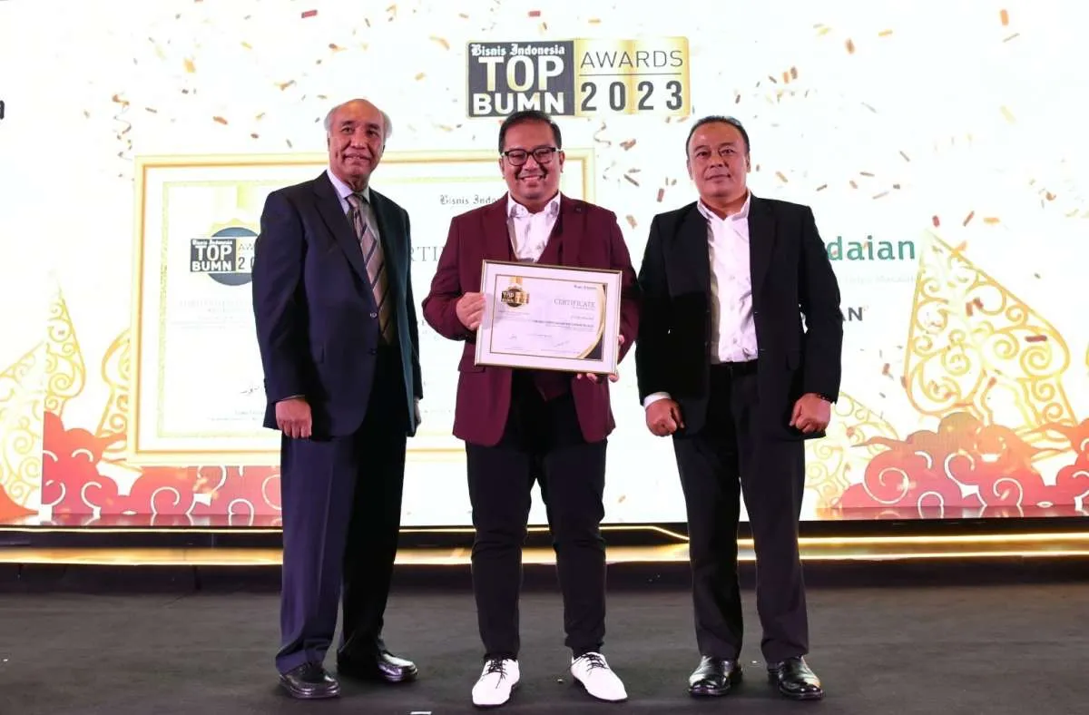 Pegadaian Raih 2 Penghargaan Bisnis Indonesia TOP BUMN Awards 2023 