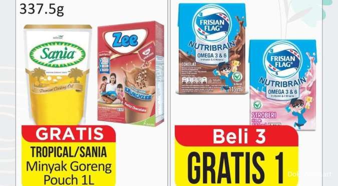 Promo Alfamart Serba Gratis 1-15 September 2024, Susu Beli 1 Gratis 1 Minyak Goreng