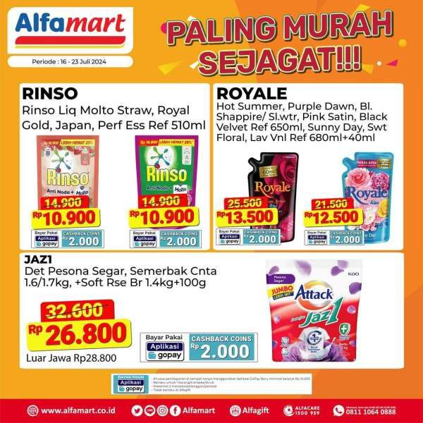 Promo Alfamart Paling Murah Sejagat 16-23 Juli 2024