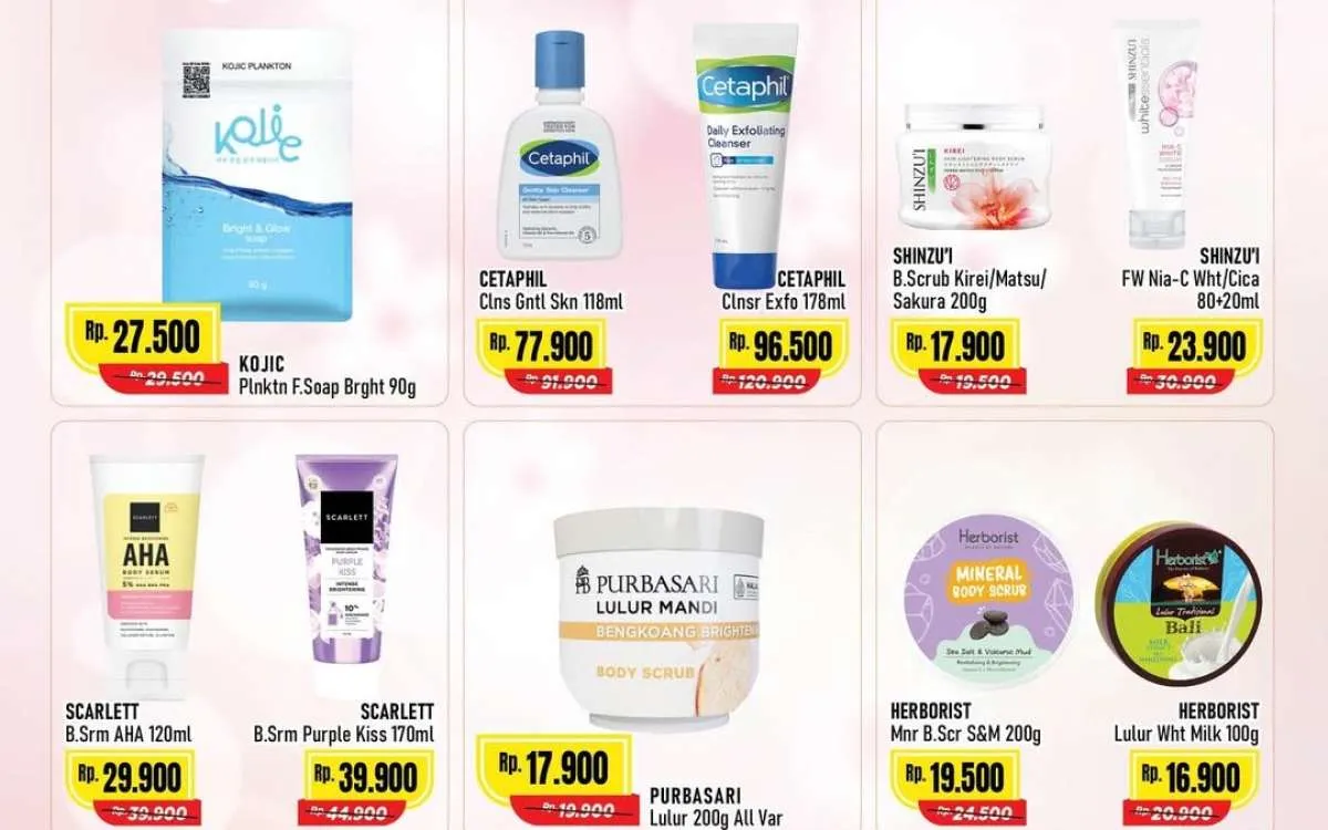  Promo Alfamart Beauty Fair 1-15 Februari 2026, Cetaphil-Scora Diskon hingga 45%