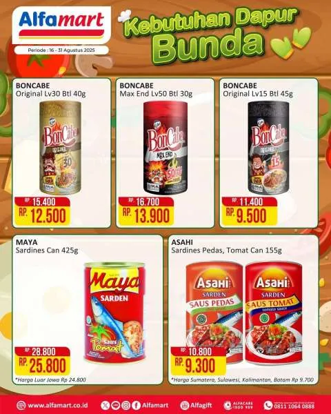 Promo Alfamart Kebutuhan Dapur Periode 16-31 Agustus 2025