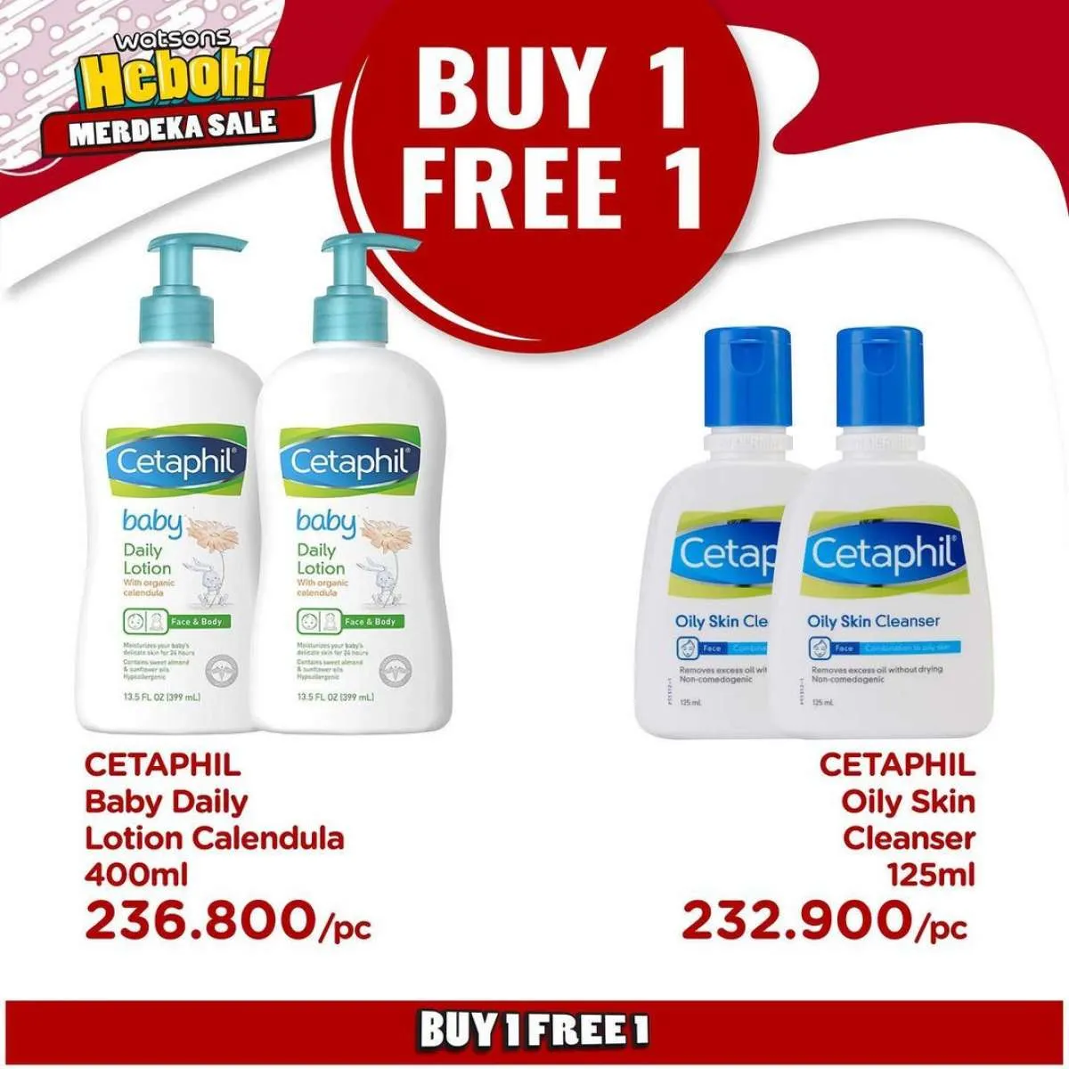 Promo Watsons Beli 1 Gratis 1 Kembali, Berlaku Sampai 17 Agustus 2021!