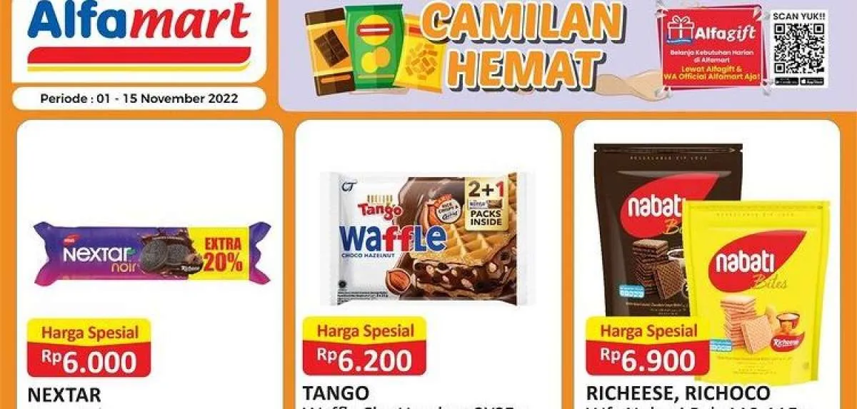 Promo Alfamart Hari Ini Selasa 8 November 2022, Promo Camilan Hemat