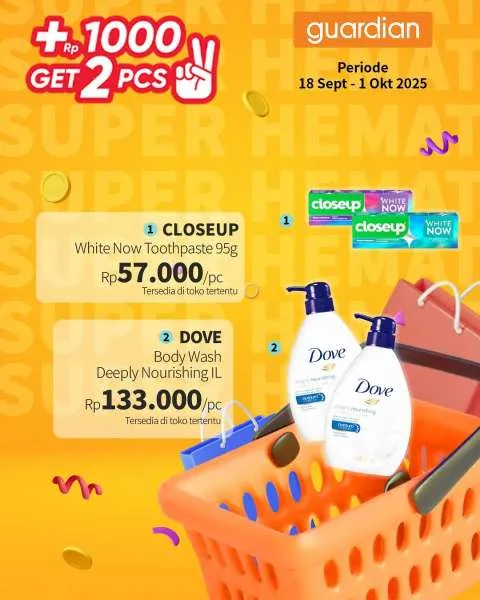 Promo Guardian Super Hemat Periode 18 September-1 Oktober 2025