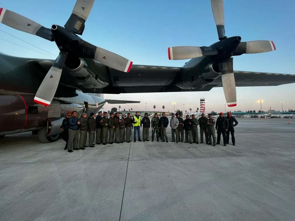 Prabowo Pinjamkan Hercules TNI AU Bantu Pemerintah Turki Distribusikan Bantuan Gempa