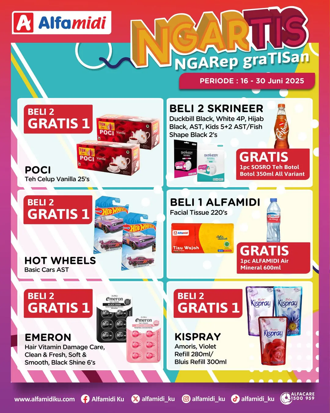 Promo Alfamidi Ngartis (Ngarep Gratisan) Periode 16-30 Juni 2025