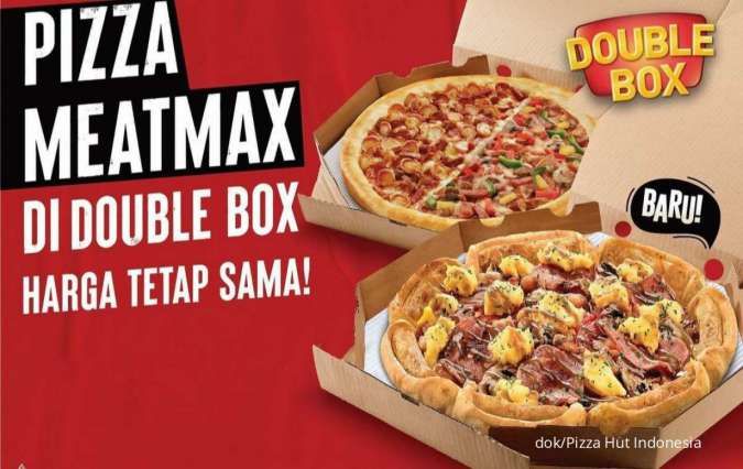 Promo PHD Double Box isi 2 Regular Deluxe Pizza Rp 110.000, Terbaru di November