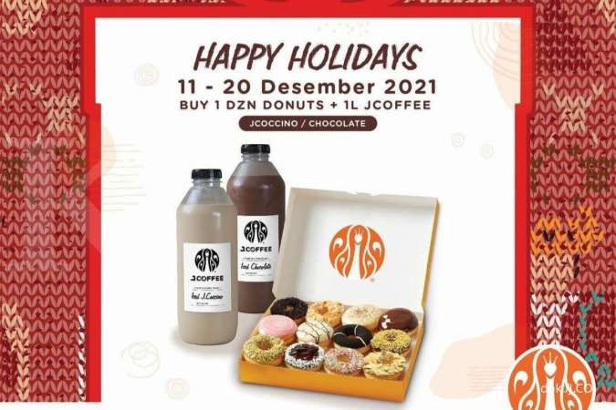 Promo Mingguan J.CO 11-20 Desember 2021, Beli Selusin Donuts dan JCoffee Harga Hemat