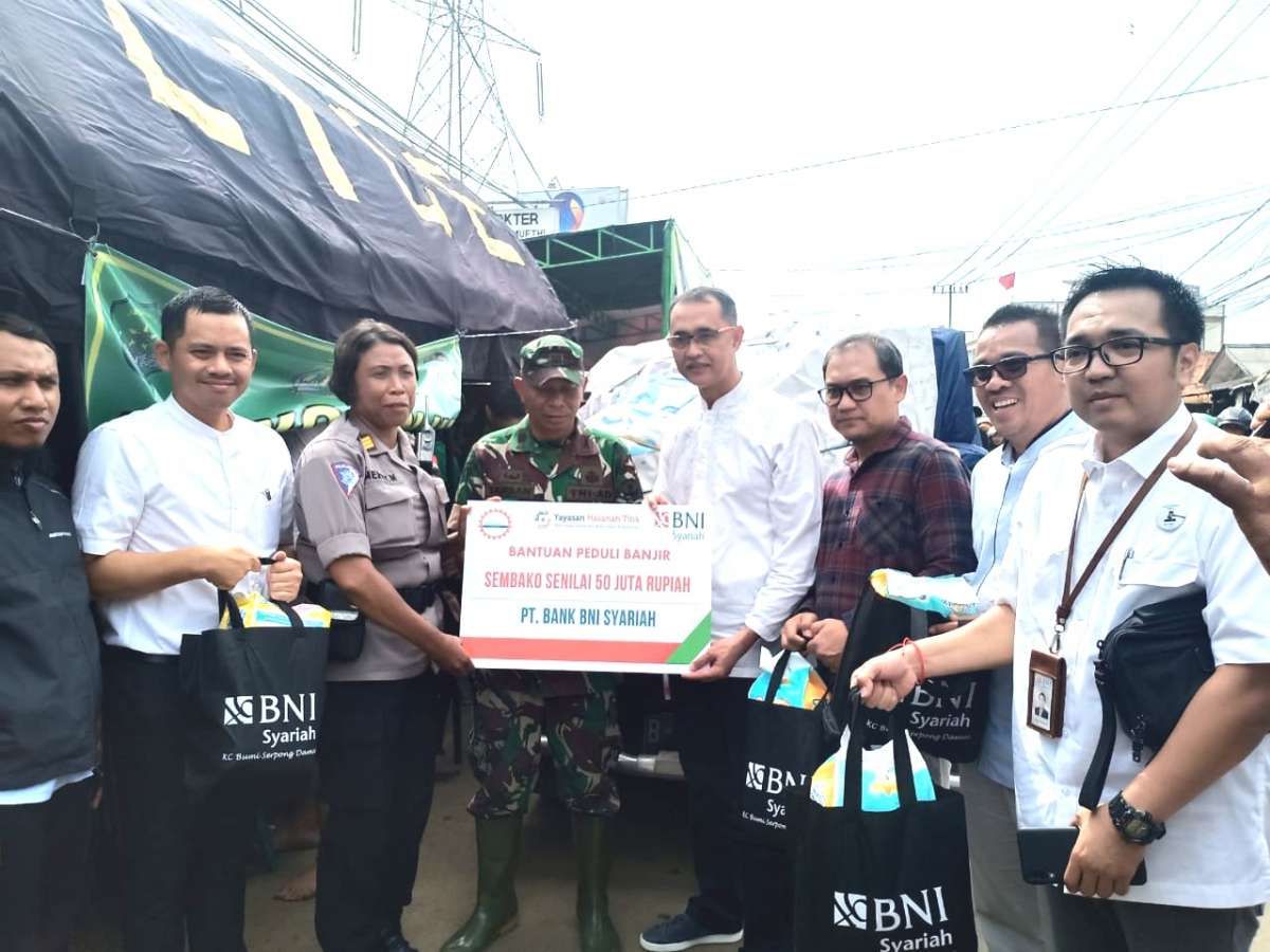 BNI Syariah Peduli Korban Banjir Jabodetabek