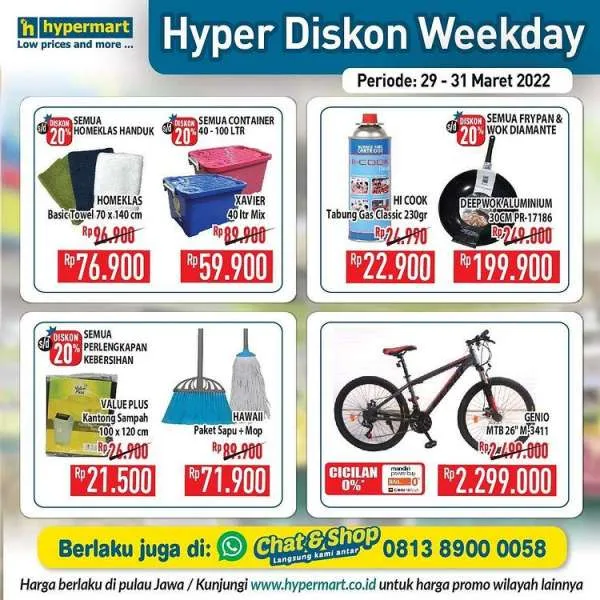 Promo Hypermart Terbaru Mulai 29-31 Maret 2022